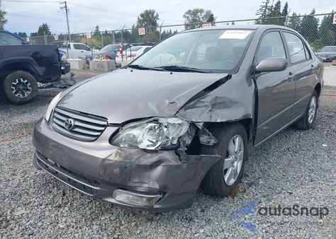 2003 Toyota Corolla S z USA, uszkodzony, nr VIN 1NXBR32EX3Z101645